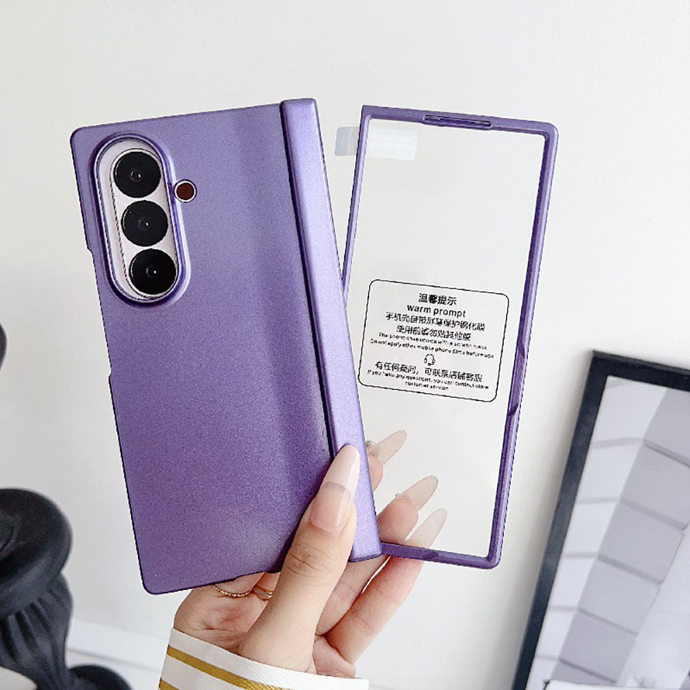 Frosted Foldable Phone Case For Samsung Galaxy Z Fold With Screen Protector