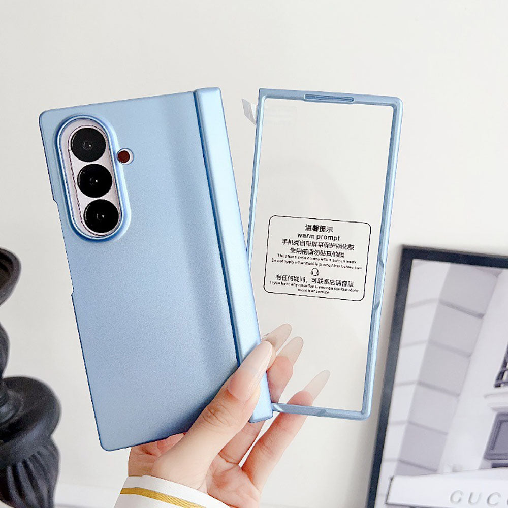 Frosted Foldable Phone Case For Samsung Galaxy Z Fold With Screen Protector