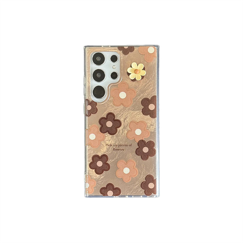 Laser Flower Phone Case For Samsung Galaxy