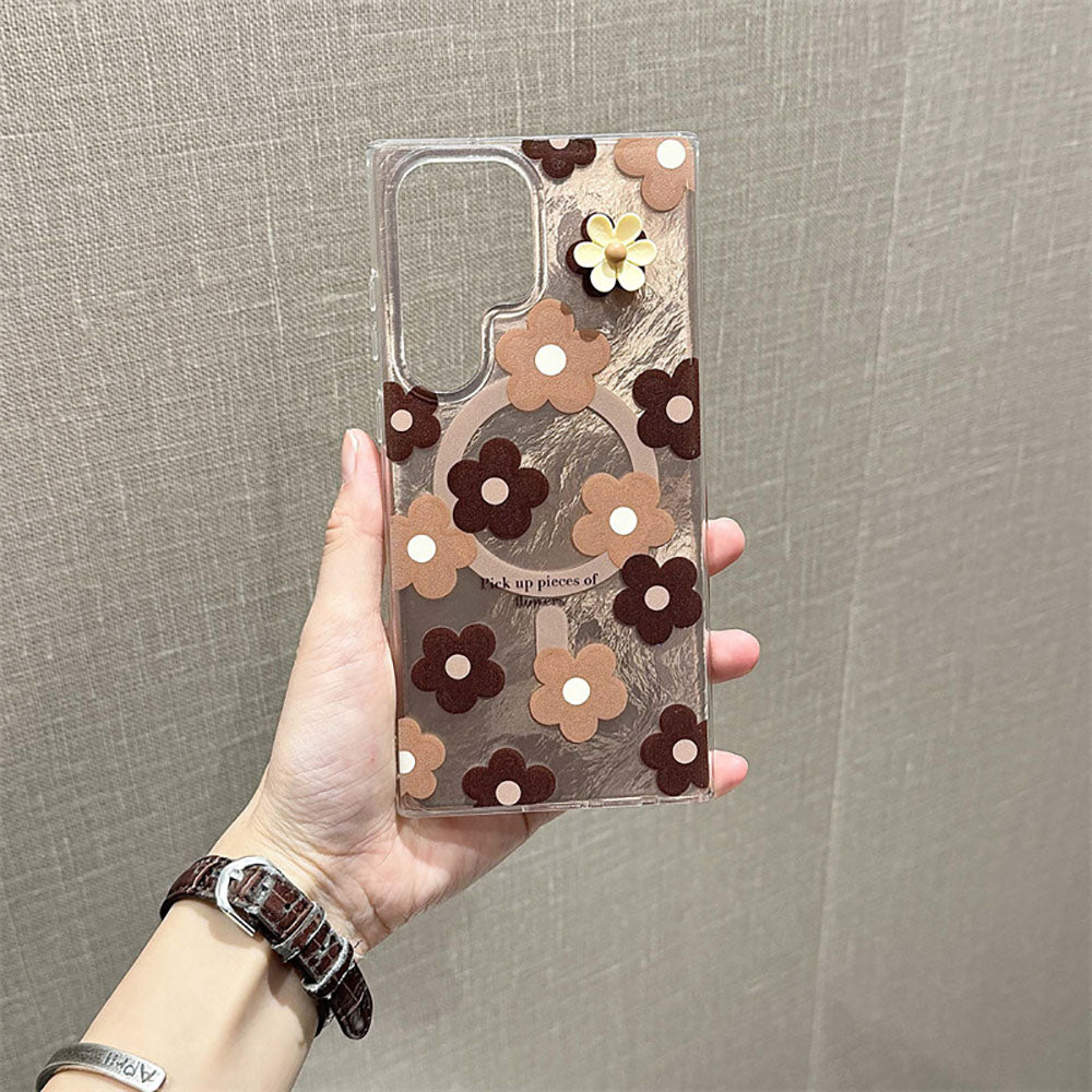 Laser Flower Phone Case For Samsung Galaxy