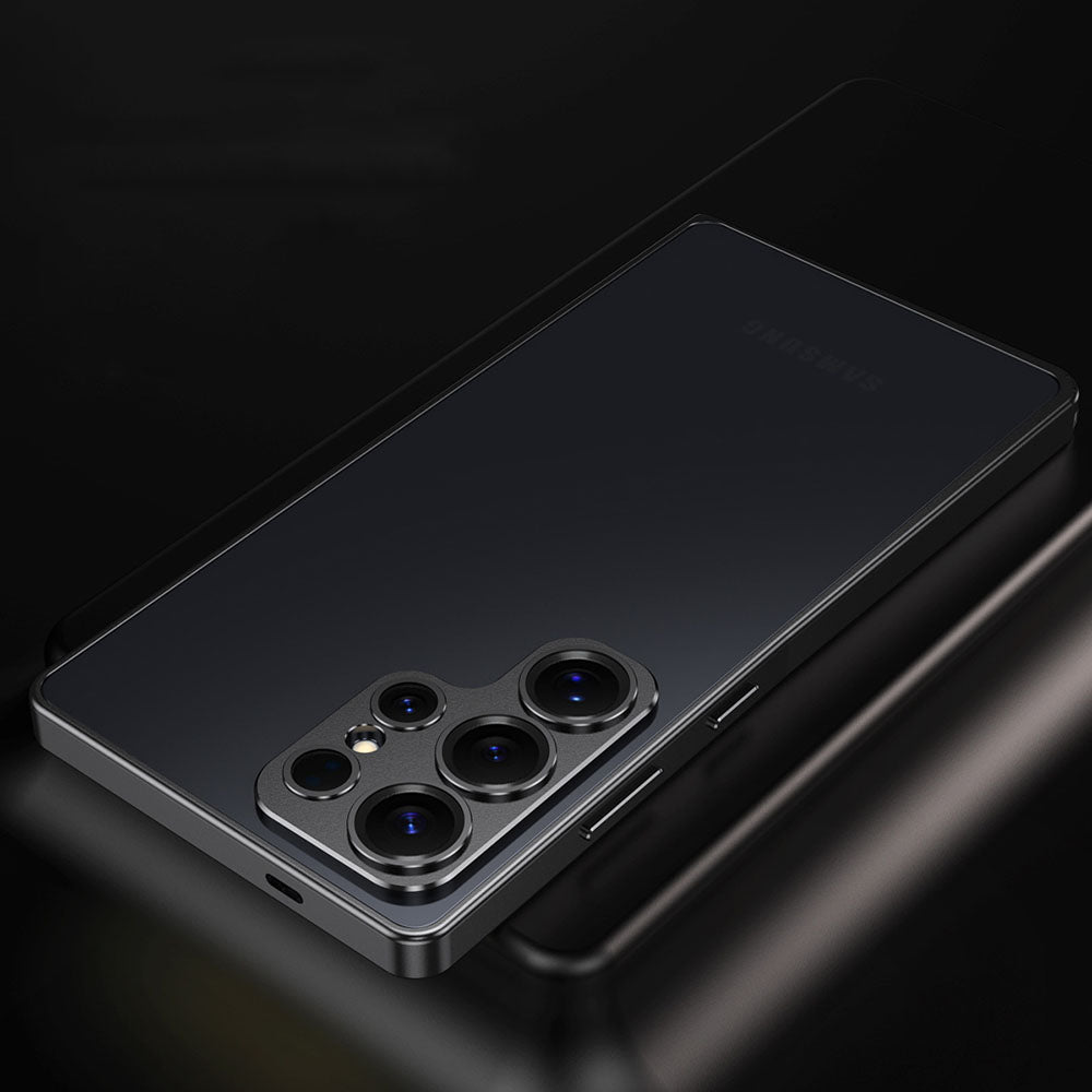 Alloy Anti-Fall Metal Frame Phone Case For Samsung Galaxy With Metal Lens Protection