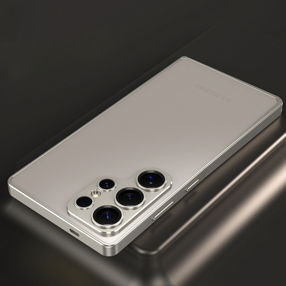 Alloy Anti-Fall Metal Frame Phone Case For Samsung Galaxy With Metal Lens Protection