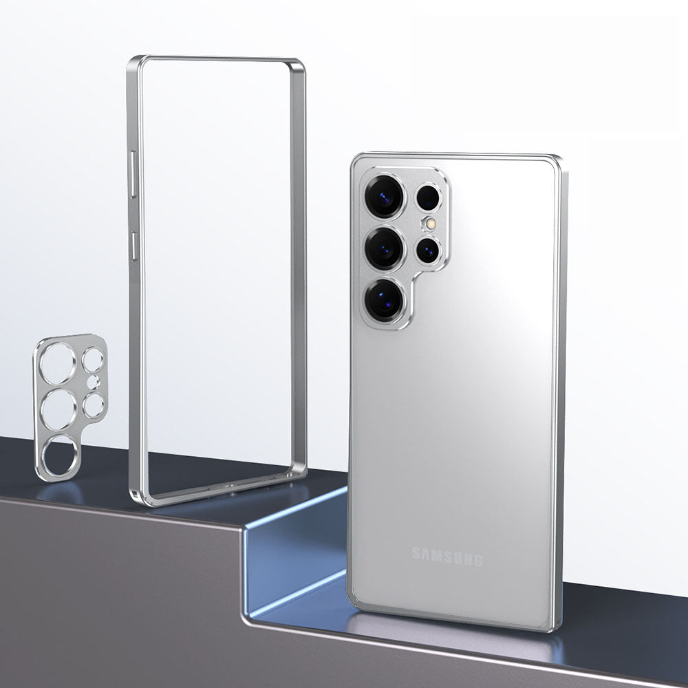 Alloy Anti-Fall Metal Frame Phone Case For Samsung Galaxy With Metal Lens Protection