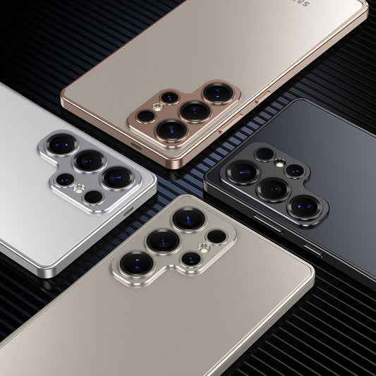 Alloy Anti-Fall Metal Frame Phone Case For Samsung Galaxy With Metal Lens Protection