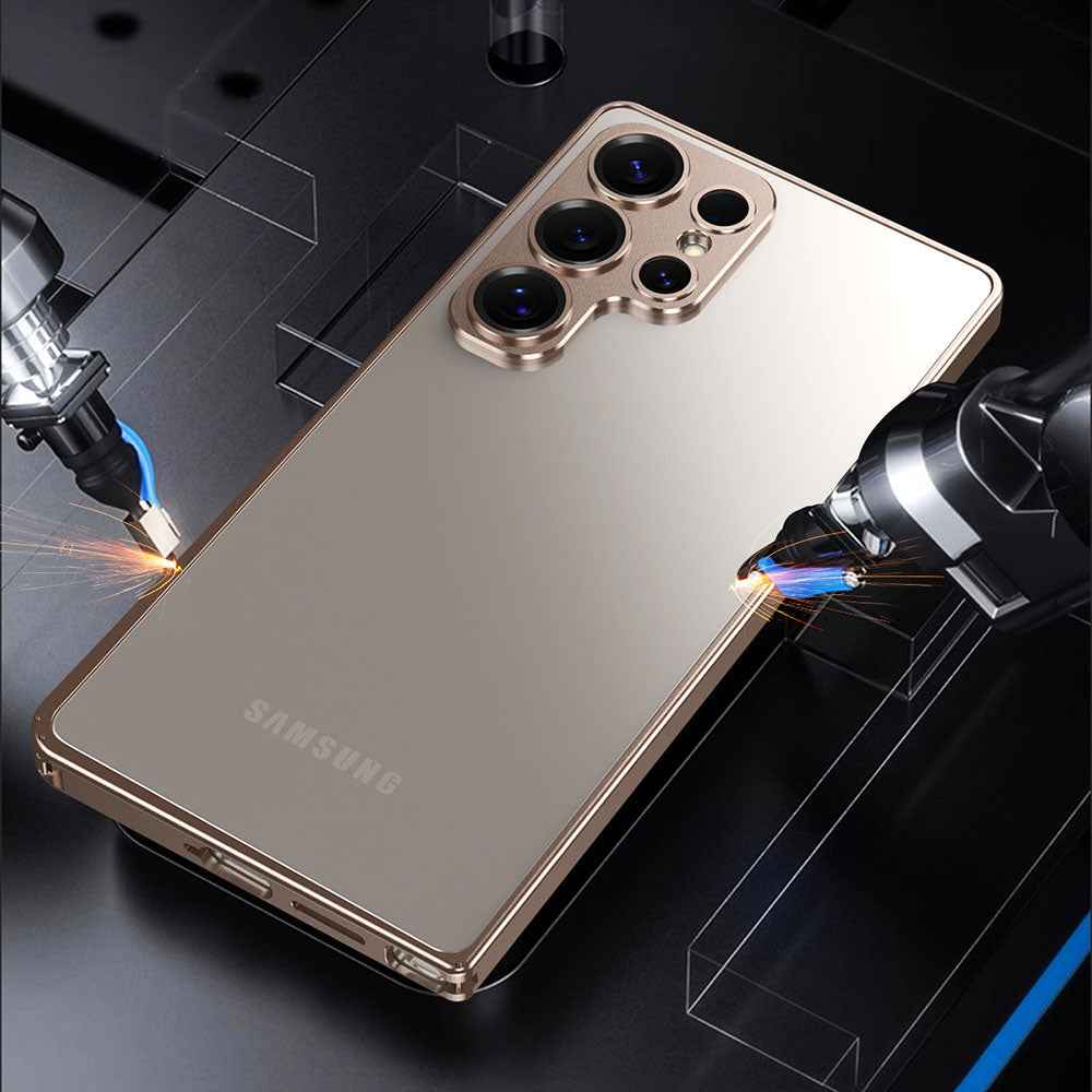 Alloy Anti-Fall Metal Frame Phone Case For Samsung Galaxy With Metal Lens Protection