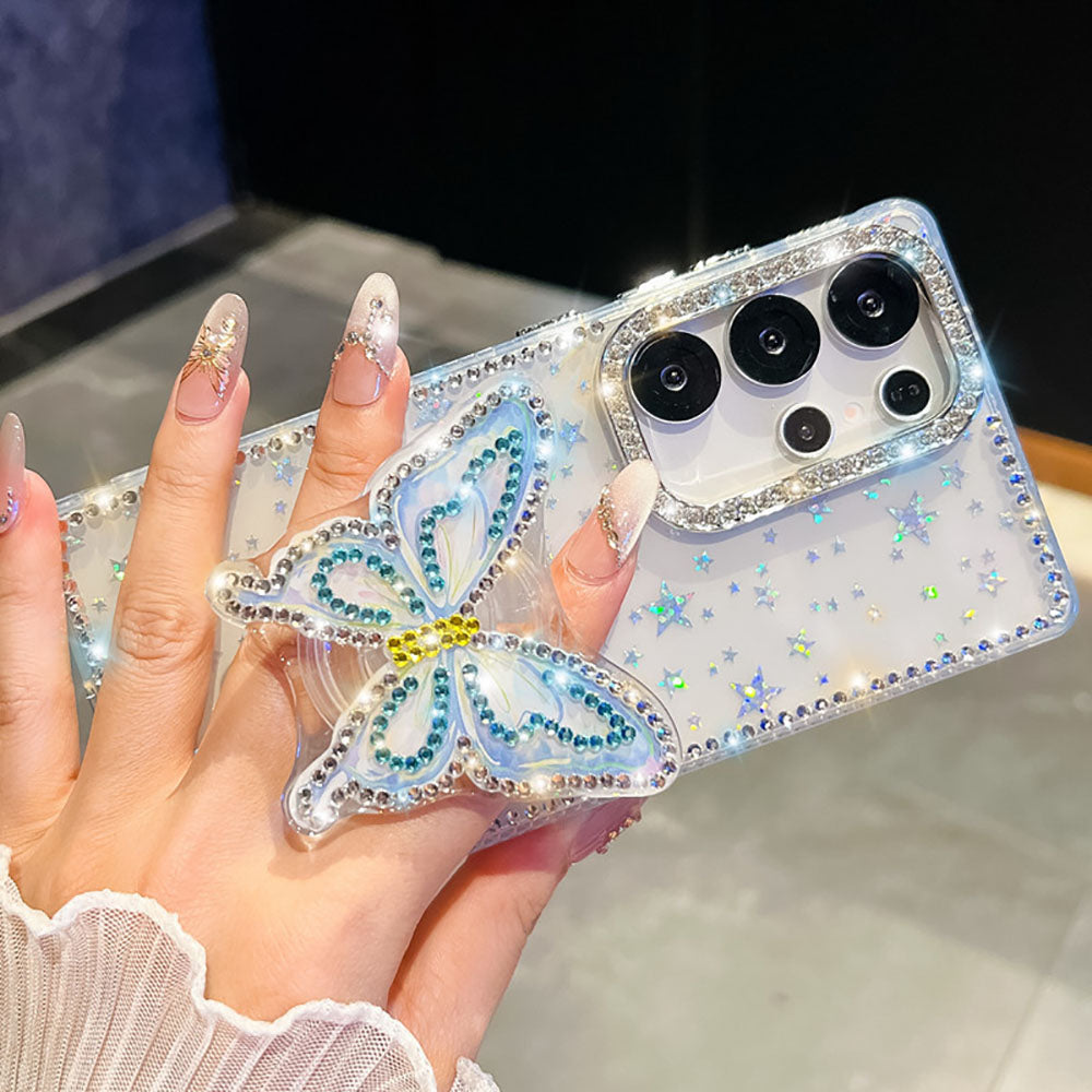 Diamond Butterfly Star Phone Case For Samsung Galaxy