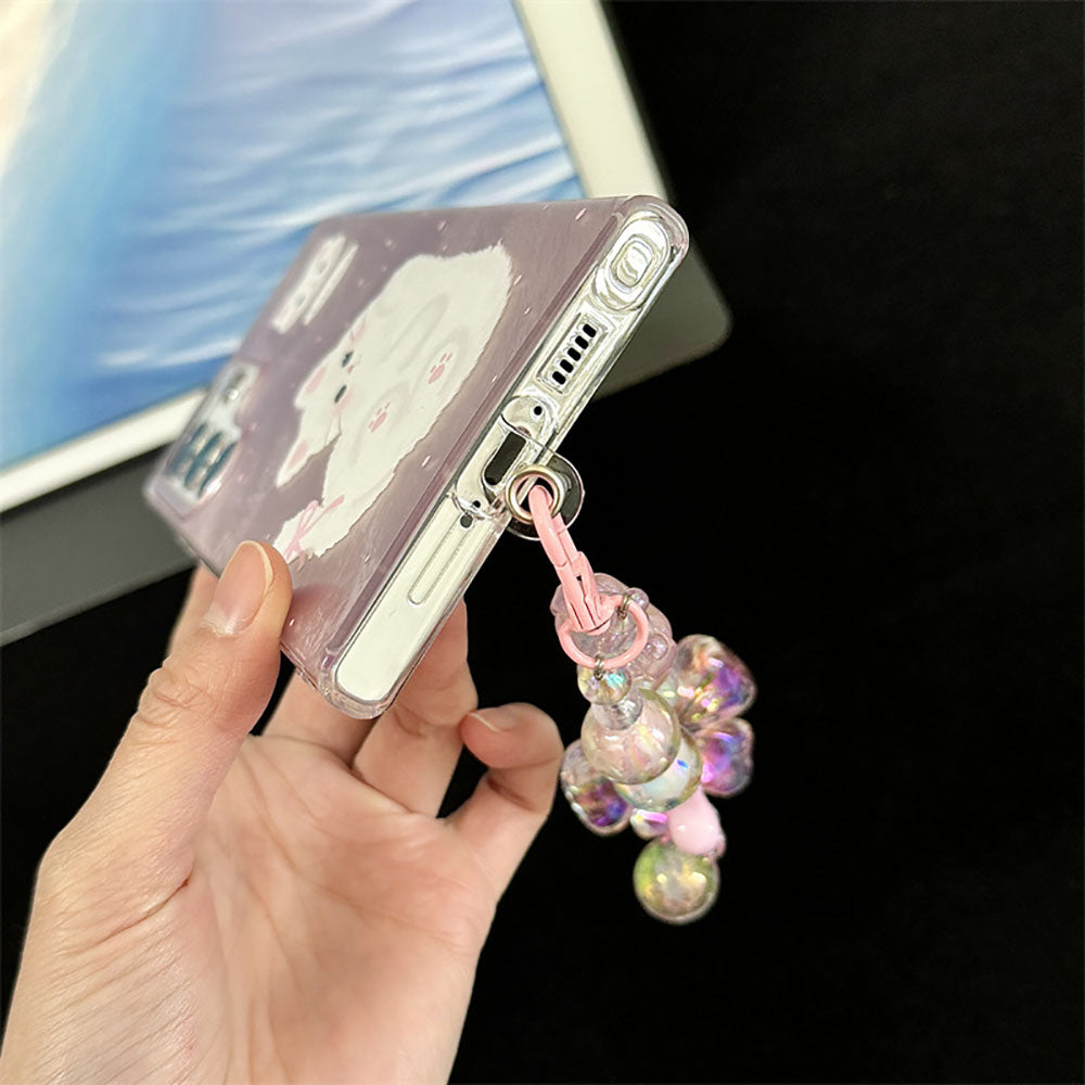 Cartoon Graffiti Butterfly Cat Phone Case For Samsung