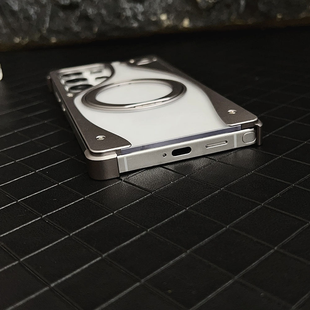 Metal Magneto Magnetic Bracket Phone Case For Samsung Galaxy