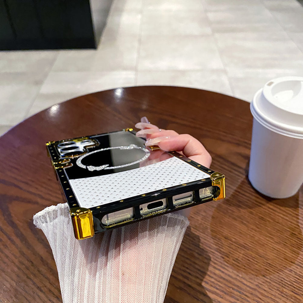 Luxury Diamond Butterfly Electroplated Mirror Phone Case For Samsung Galaxy