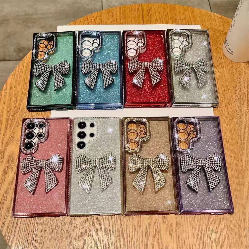 Sparkling Diamond Electroplated Butterfly Phone Case For Samsung Galaxy