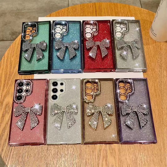 Sparkling Diamond Electroplated Butterfly Phone Case For Samsung Galaxy