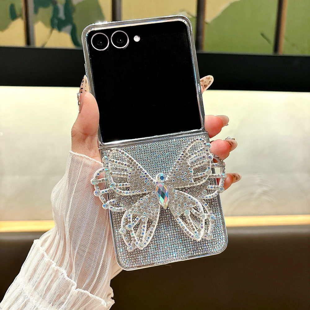 Sparkling Diamond Butterfly Phone Case For Samsung Galaxy Z Flip 7/6/5/4/3