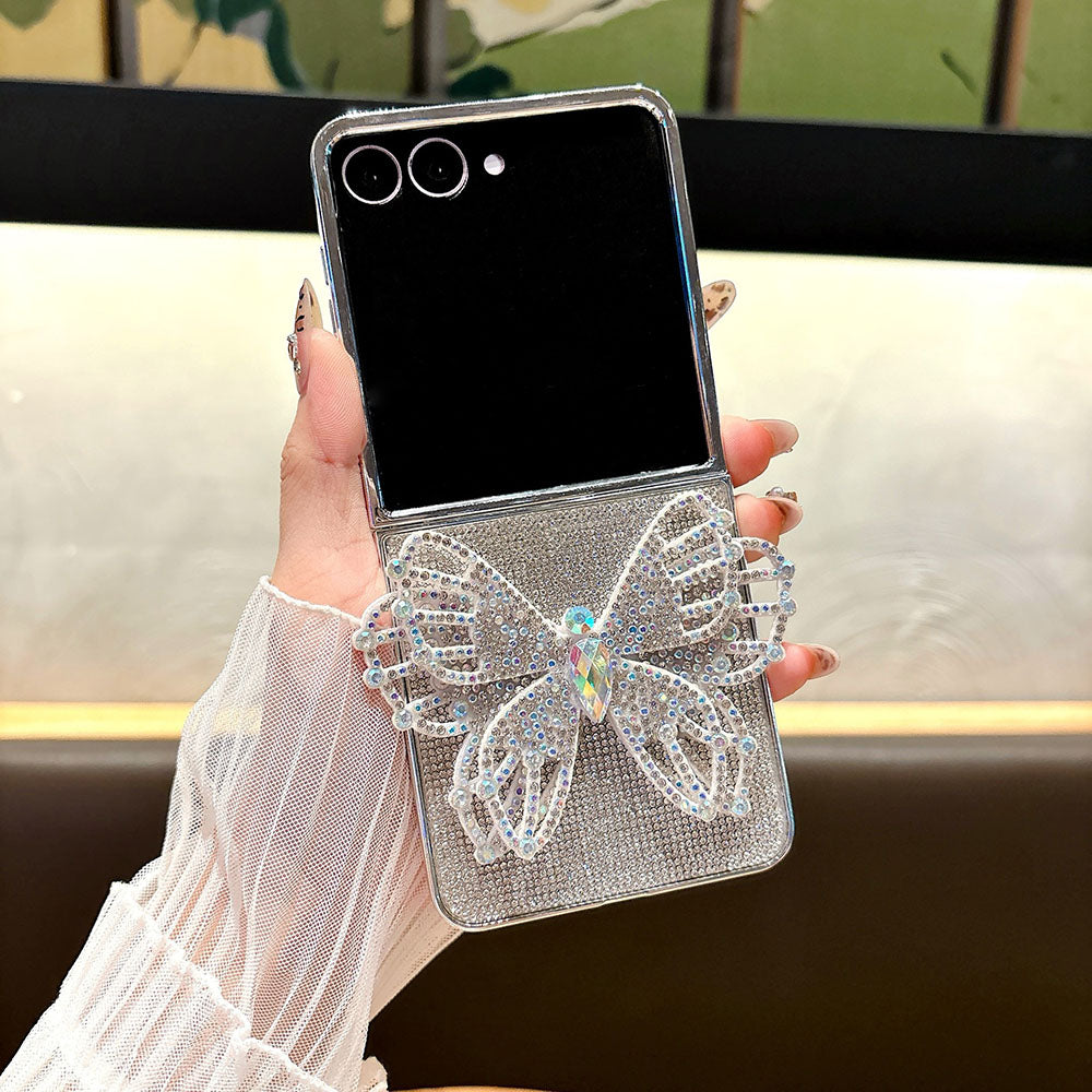 Sparkling Diamond Butterfly Phone Case For Samsung Galaxy Z Flip 7/6/5/4/3