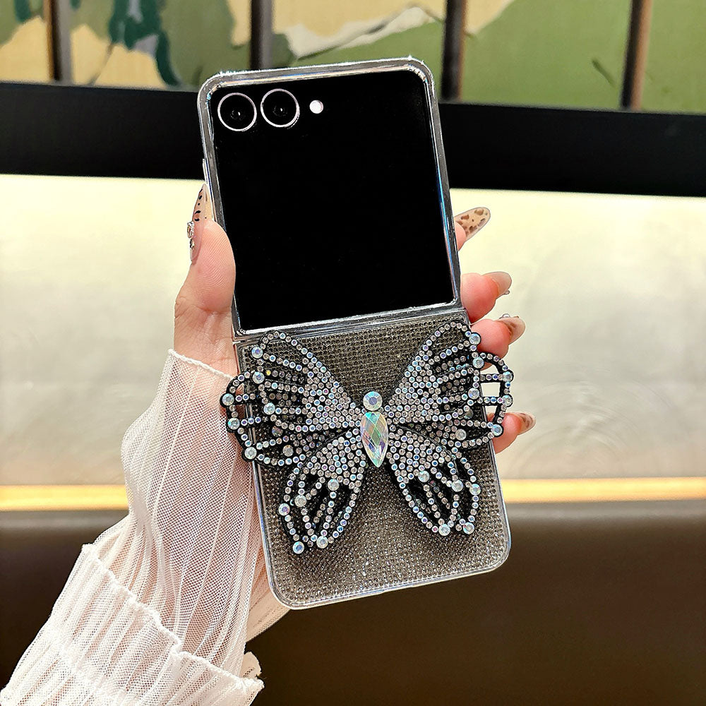 Sparkling Diamond Butterfly Phone Case For Samsung Galaxy Z Flip 7/6/5/4/3