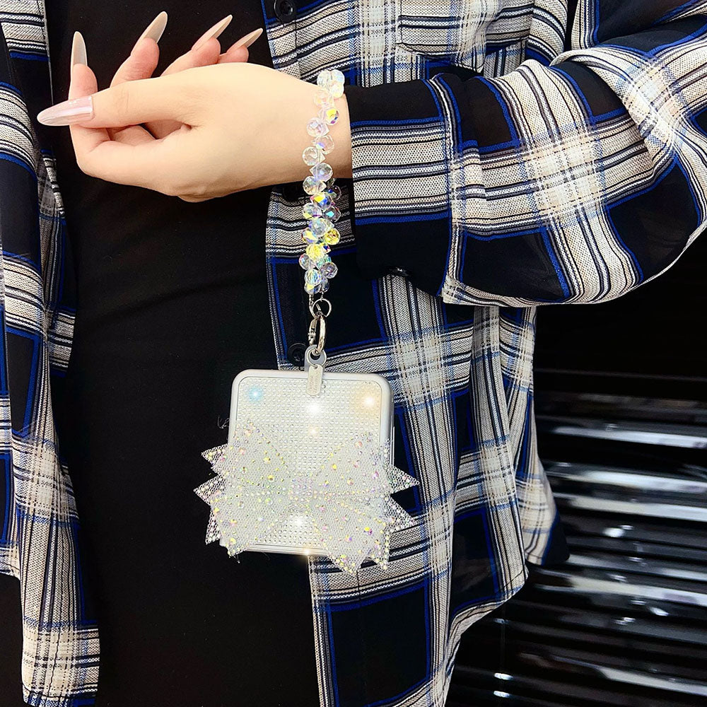 Luxury Sparkling Diamond Bow Phone Case For Samsung Galaxy Z Flip 7/6/5/4/3