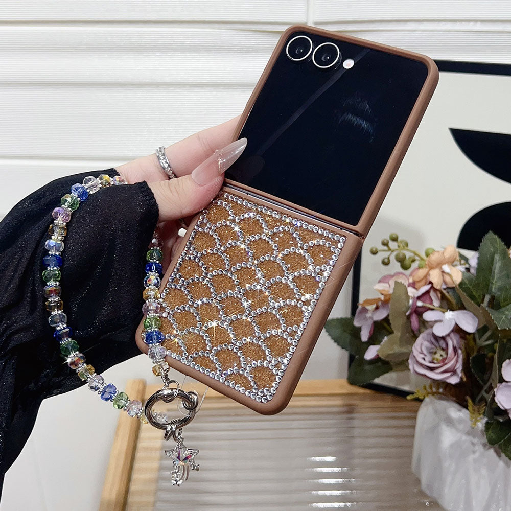 Luxury Fish Scale Diamond Phone Case For Samsung Galaxy Z Flip 7/6/5/4/3