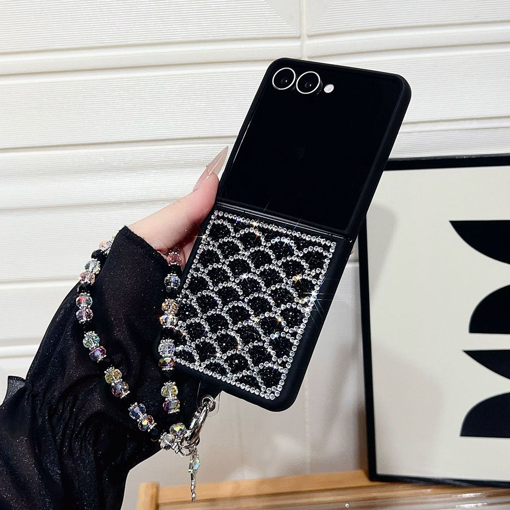 Luxury Fish Scale Diamond Phone Case For Samsung Galaxy Z Flip 7/6/5/4/3