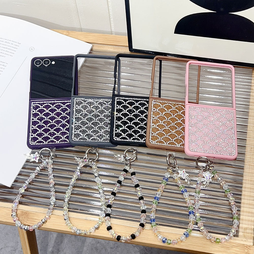 Luxury Fish Scale Diamond Phone Case For Samsung Galaxy Z Flip 7/6/5/4/3