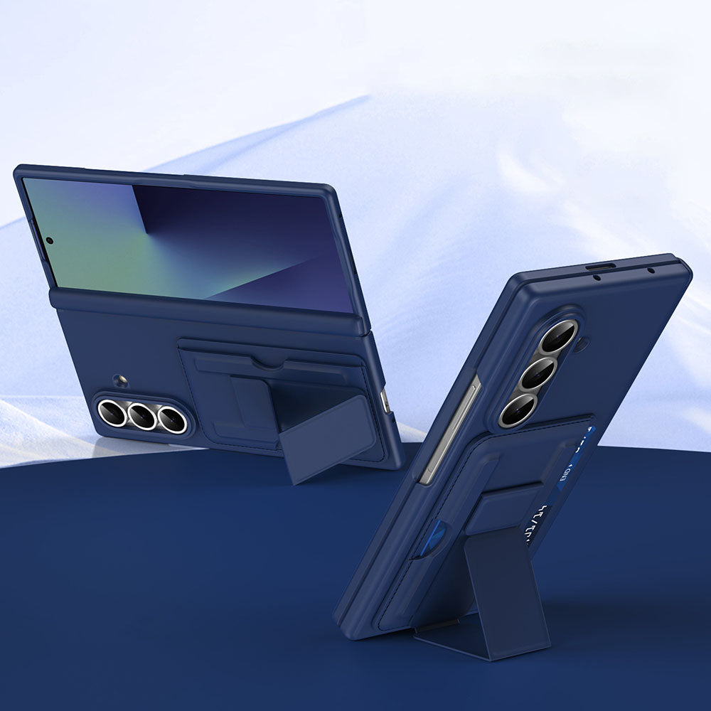 Elegant Earl Card Holder Phone Case For Galaxy Z Fold with Screen Protector