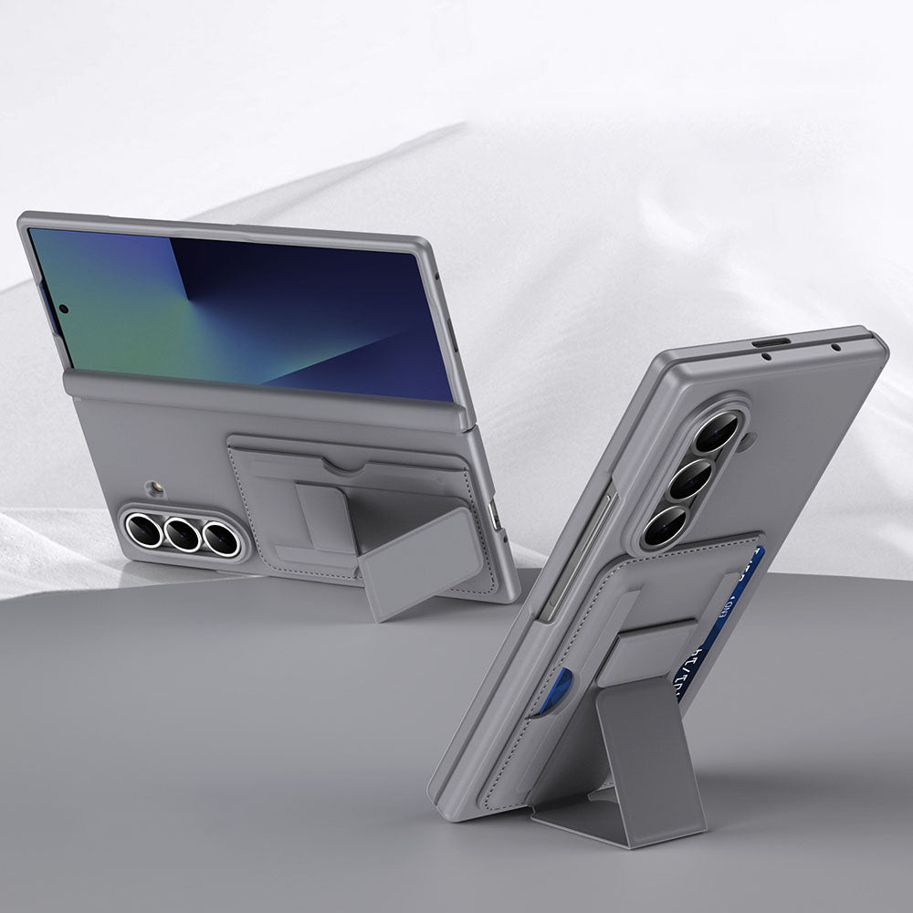 Elegant Earl Card Holder Phone Case For Galaxy Z Fold with Screen Protector