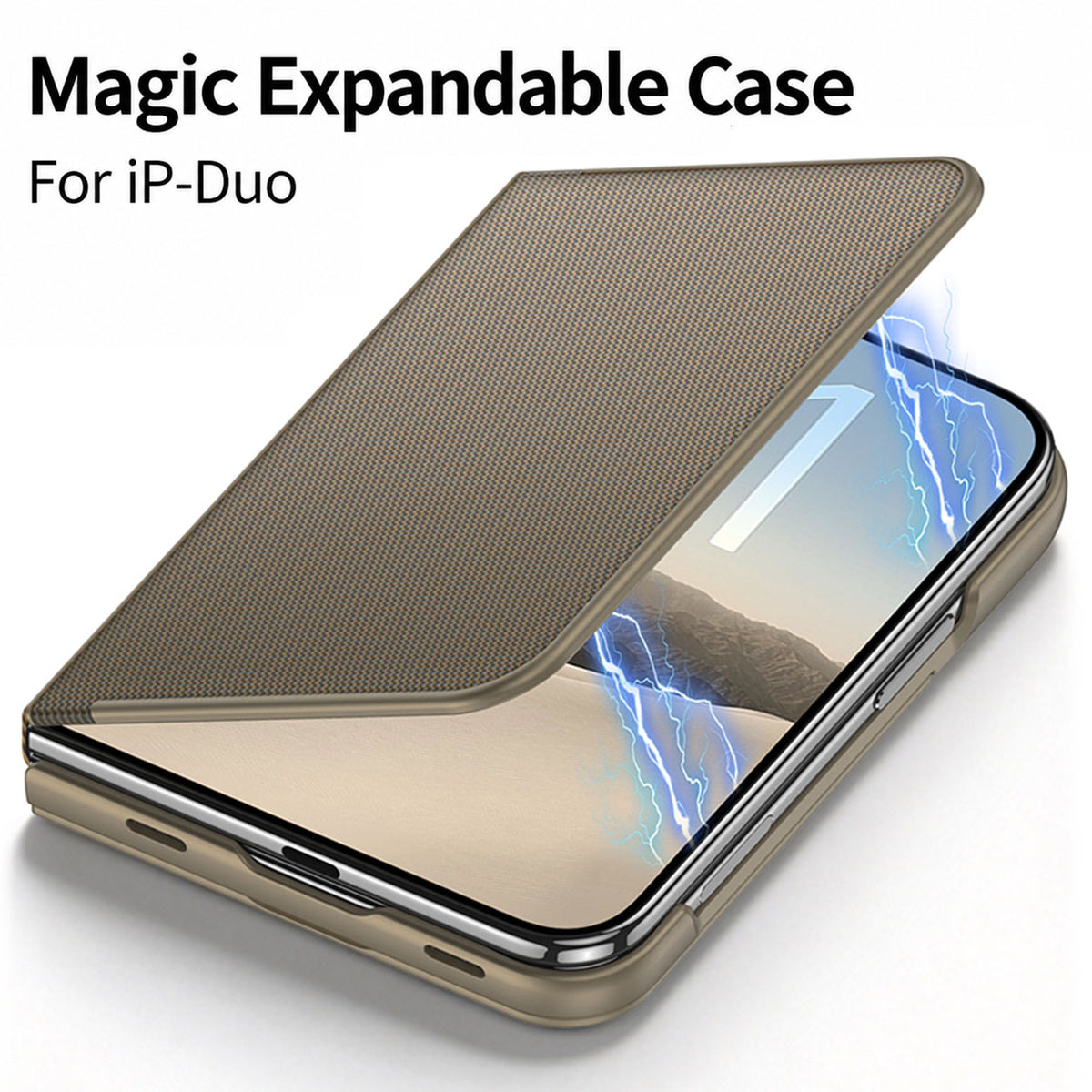 iPhone Duo | Magnetic Flip Phone Case with Expandable Cover & Built-in Folding Stand | 🔥 Limited-Time 50% OFF 🏷️🎉🥳