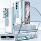 Magnetic Hinge Plating Case For Galaxy Z Fold5 Fold4 Fold3 With Double Hinge Protector - mycasety2023 Mycasety