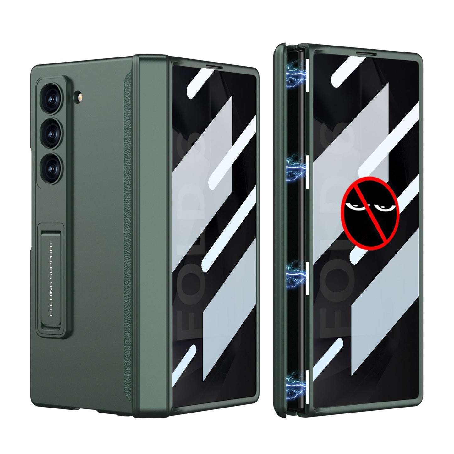 Magnetic Hinge Hidden Bracket All-included Case With Back Screen Protector For Galaxy Z Fold 7/6/5/4/3