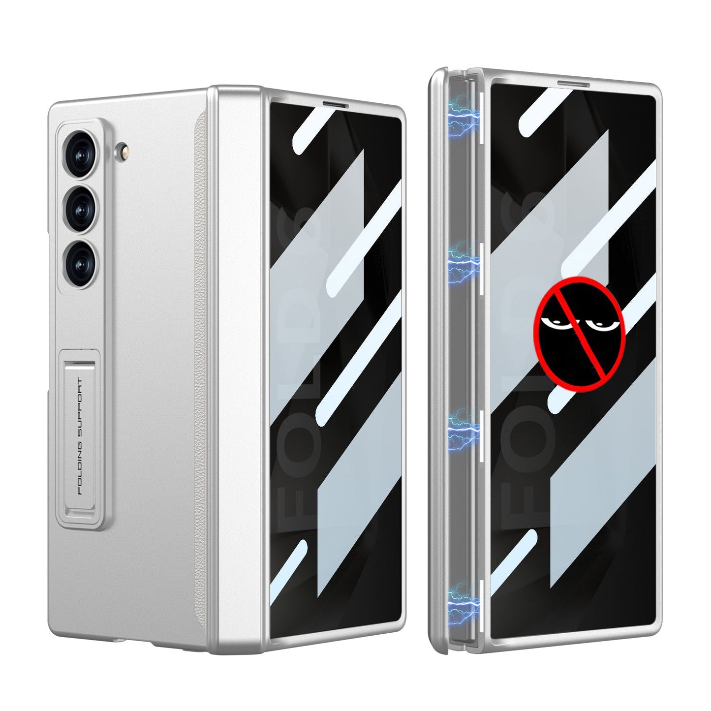 Magnetic Hinge Hidden Bracket All-included Case With Back Screen Protector For Galaxy Z Fold 7/6/5/4/3