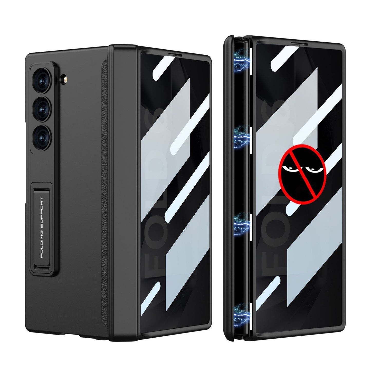 Magnetic Hinge Hidden Bracket All-included Case With Back Screen Protector For Galaxy Z Fold 7/6/5/4/3