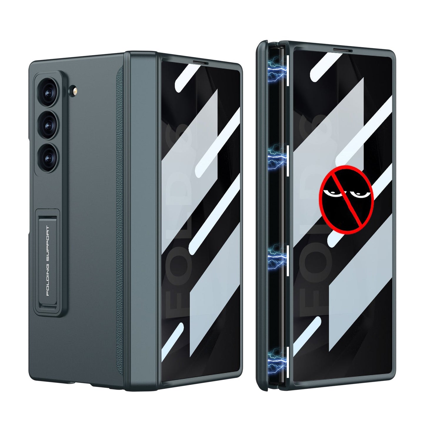 Magnetic Hinge Hidden Bracket All-included Case With Back Screen Protector For Galaxy Z Fold 7/6/5/4/3