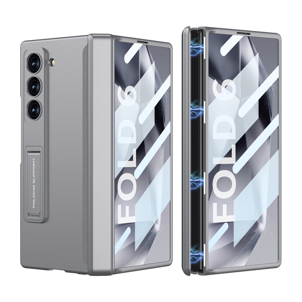 Magnetic Hinge Hidden Bracket All-included Case With Back Screen Protector For Galaxy Z Fold 7/6/5/4/3