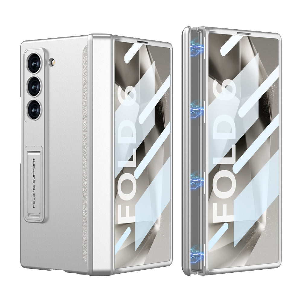 Magnetic Hinge Hidden Bracket All-included Case With Back Screen Protector For Galaxy Z Fold 7/6/5/4/3