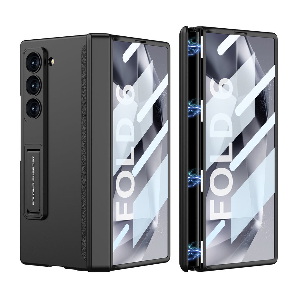Magnetic Hinge Hidden Bracket All-included Case With Back Screen Protector For Galaxy Z Fold 7/6/5/4/3