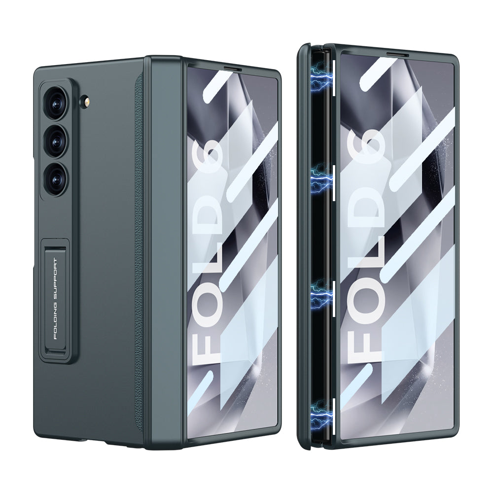 Magnetic Hinge Hidden Bracket All-included Case With Back Screen Protector For Galaxy Z Fold 7/6/5/4/3