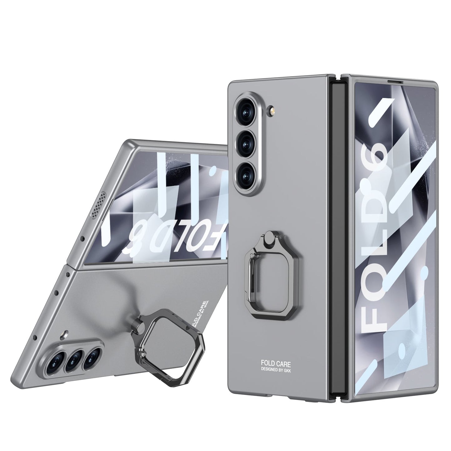 Luxury Shockproof Phone Case With Ring Holder For Galaxy Z Fold 6/7