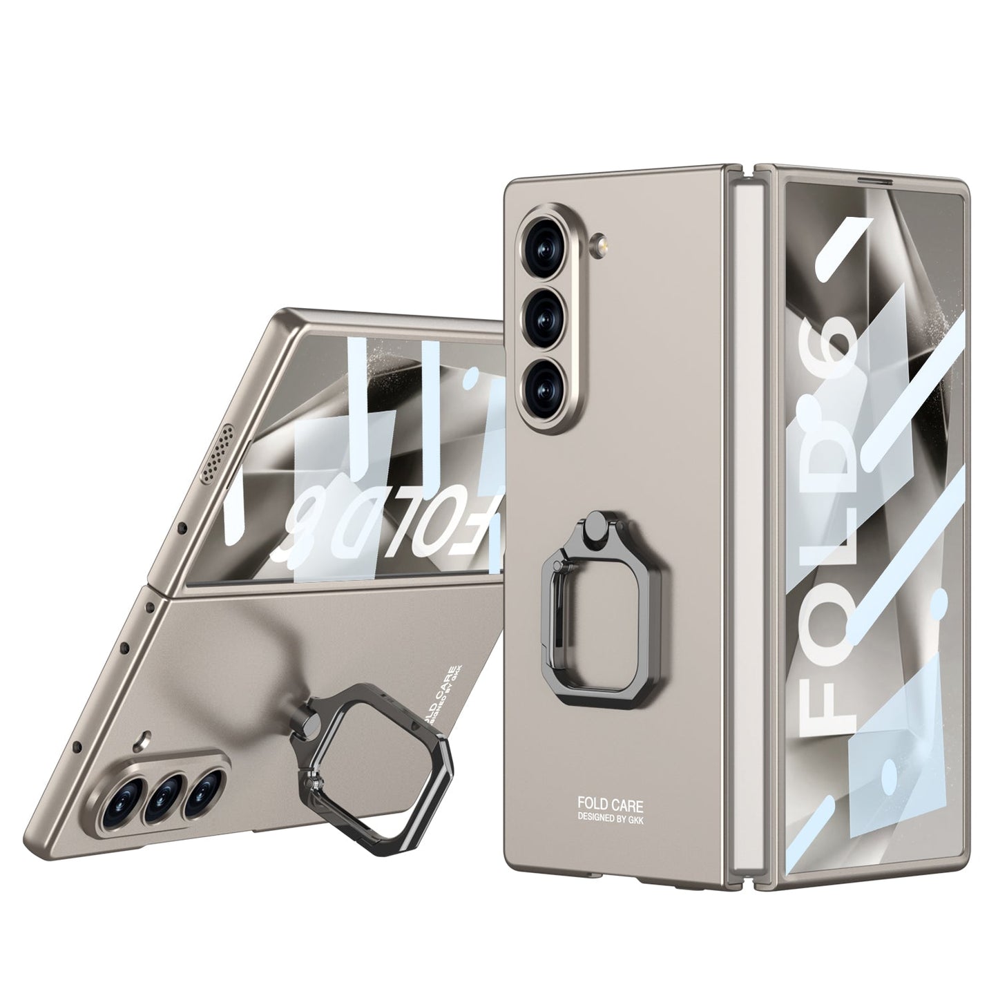 Luxury Shockproof Phone Case With Ring Holder For Galaxy Z Fold 6/7