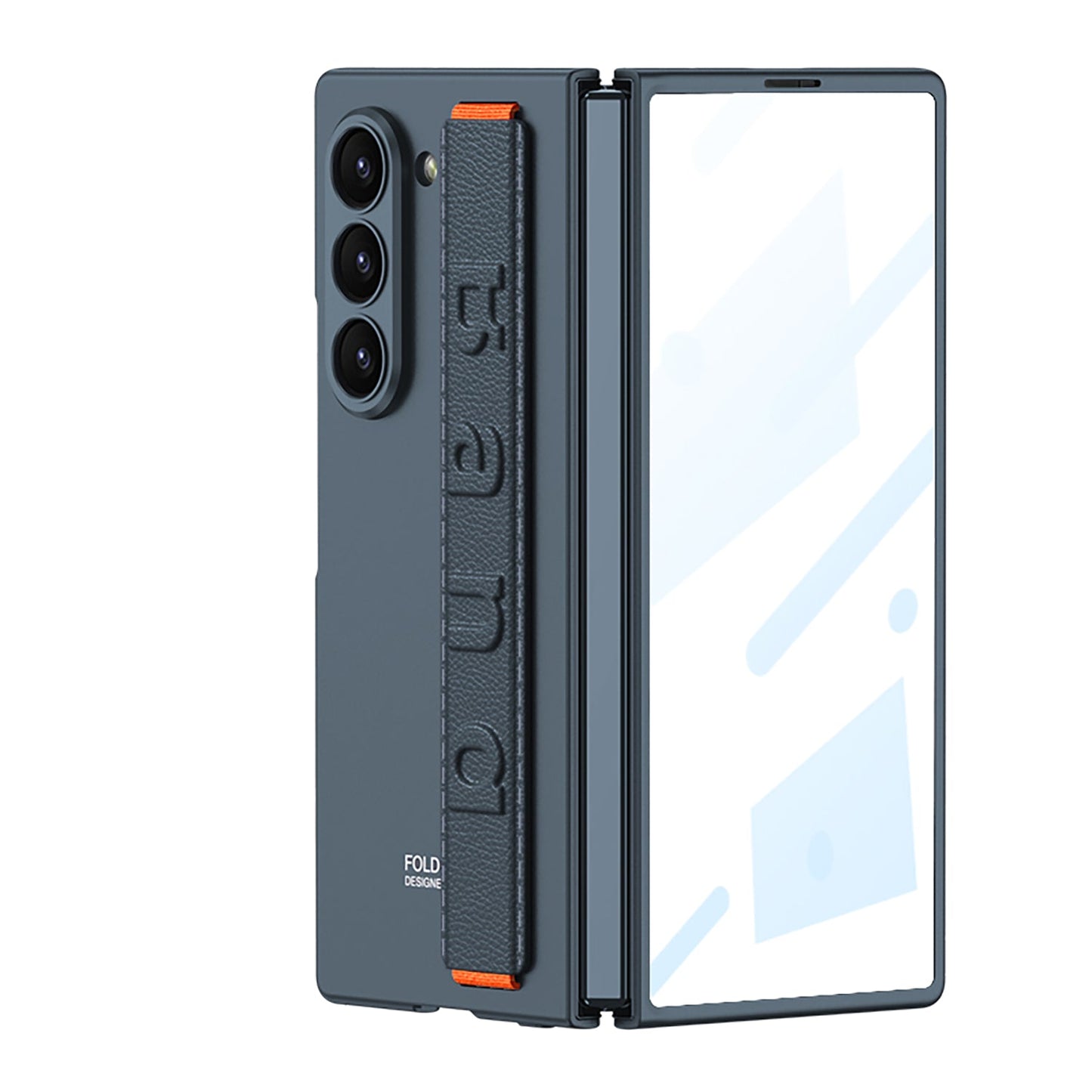 Luxury Wristband Holder Shockproof Phone Case With Back Screen Protector For Galaxy Z Fold 6/7