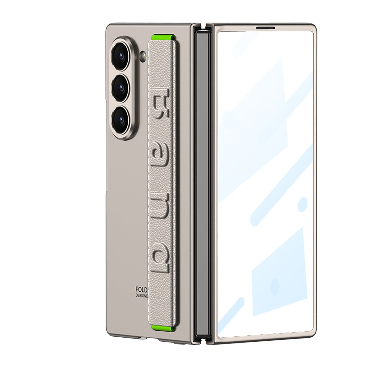 Luxury Wristband Holder Shockproof Phone Case With Back Screen Protector For Galaxy Z Fold 6/7