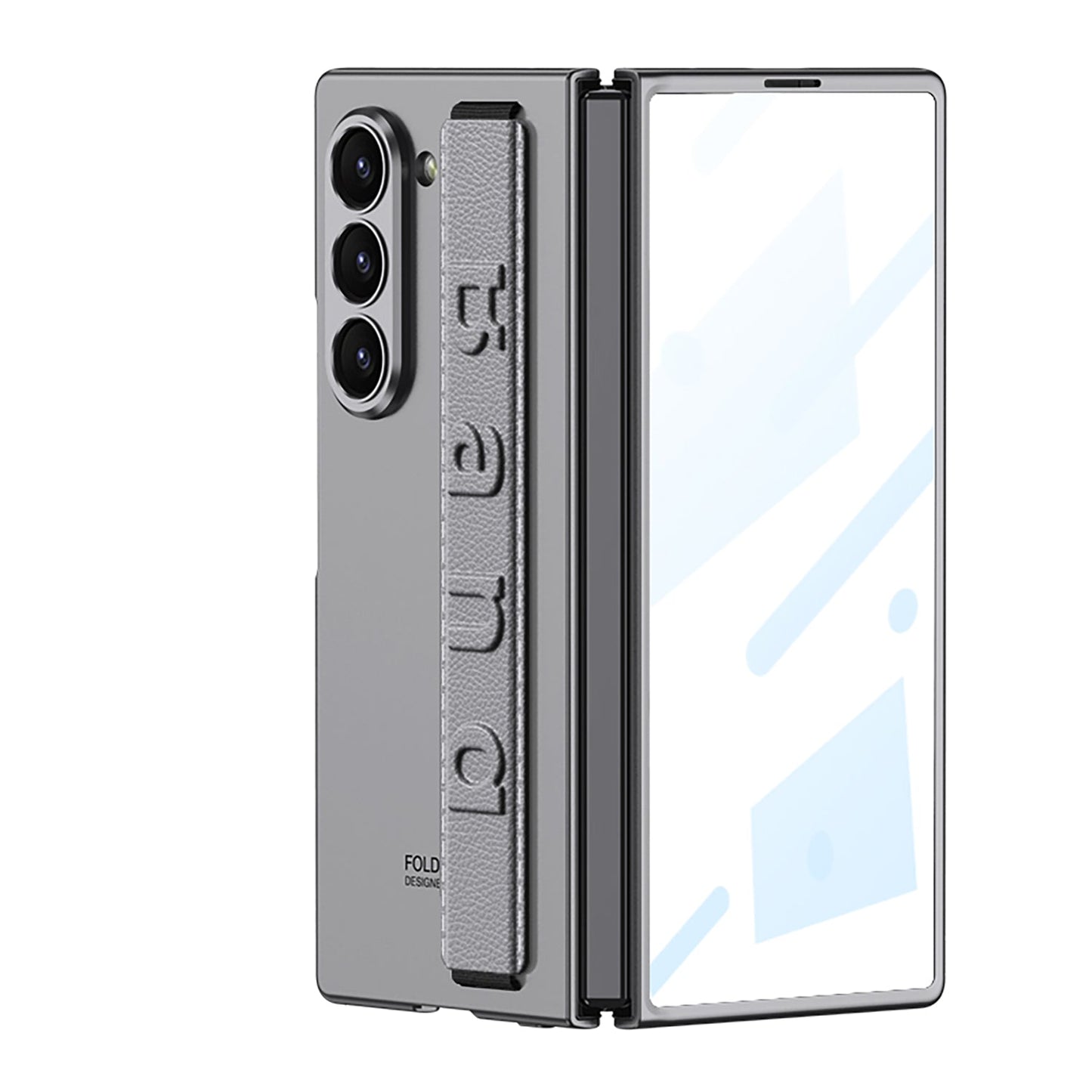 Luxury Wristband Holder Shockproof Phone Case With Back Screen Protector For Galaxy Z Fold 6/7
