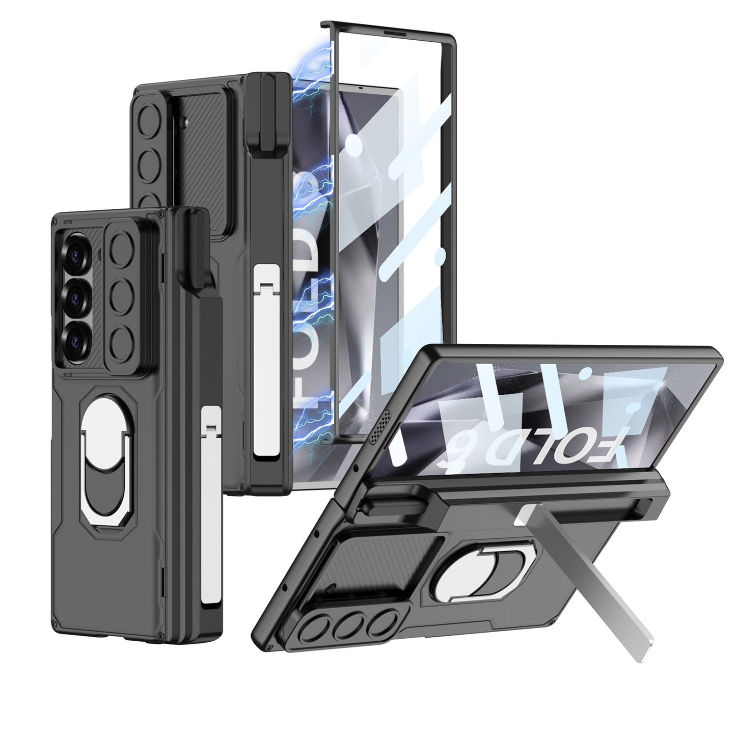 Magnetic Armor Lens Protective Shockproof Phone Case With Screen Protector For Galaxy Z Fold6