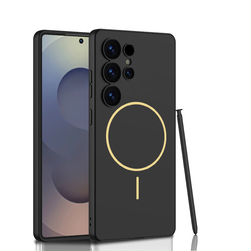 Ultra-thin Built-in Magnetic Frosted Shockproof Case for Galaxy S25 Ultra