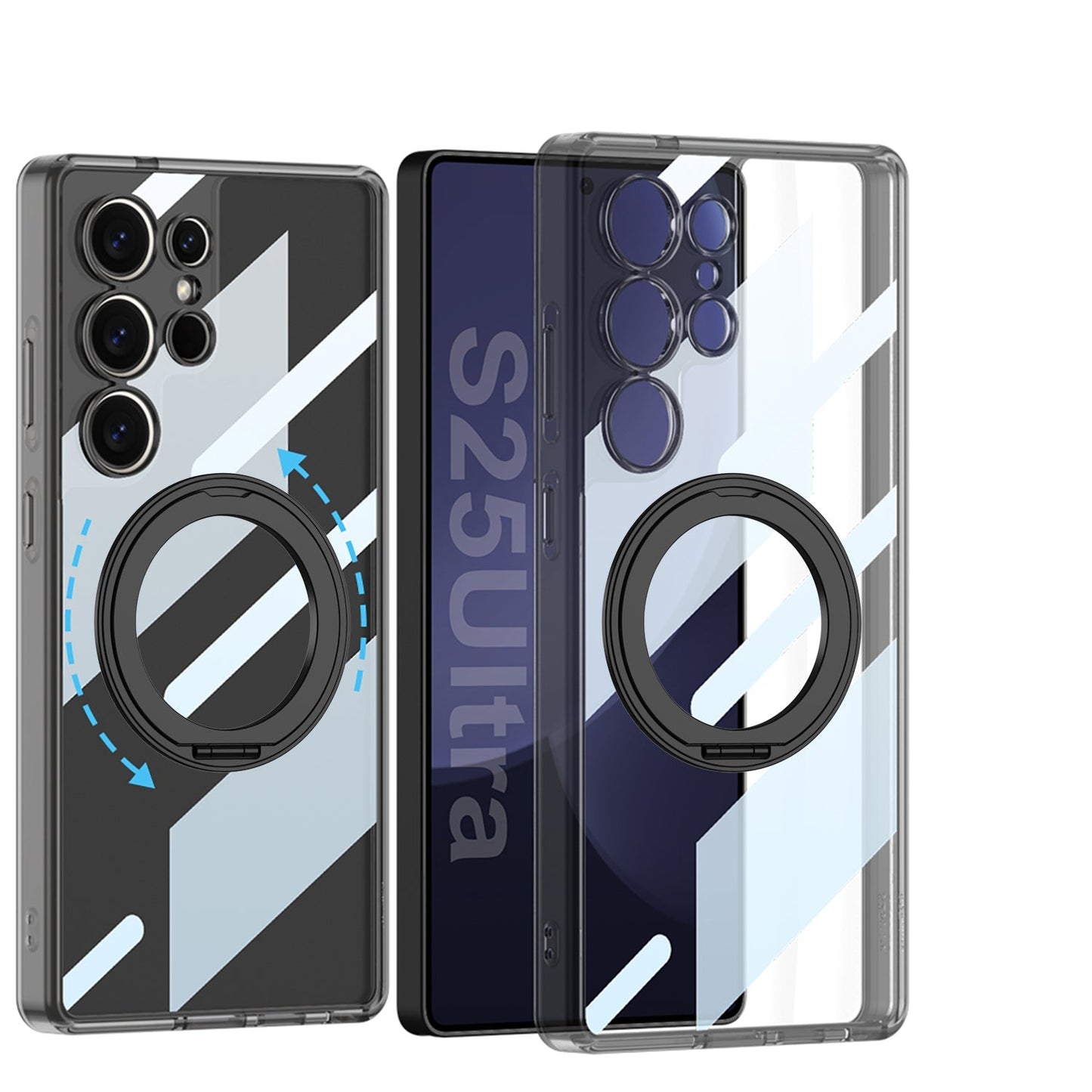 Magnetic 360 Degrees Rotating Metal Stand Case for Galaxy