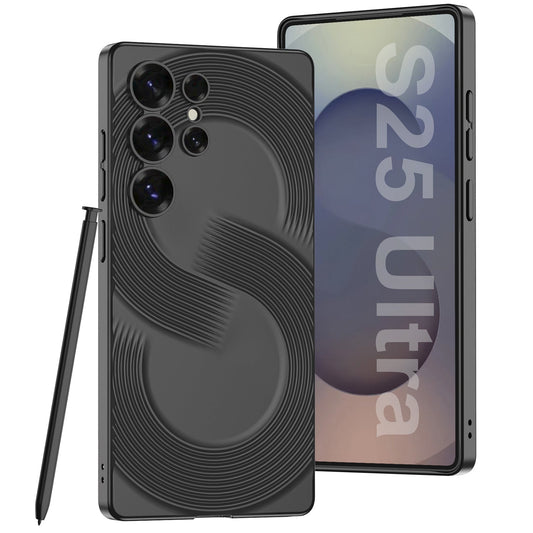 Frosted Ultra-Thin 3D line S Pattern Case for Samsung Galaxy S25 Ultra