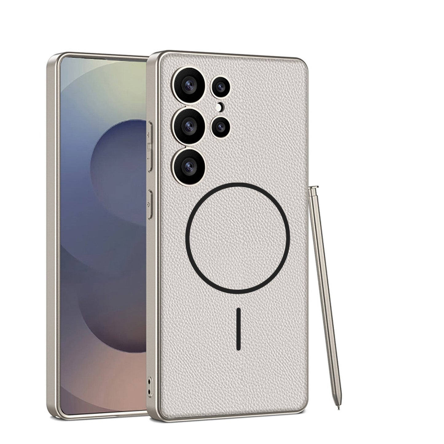 Magnetic Shockproof Leather Case for Galaxy S25 Ultra