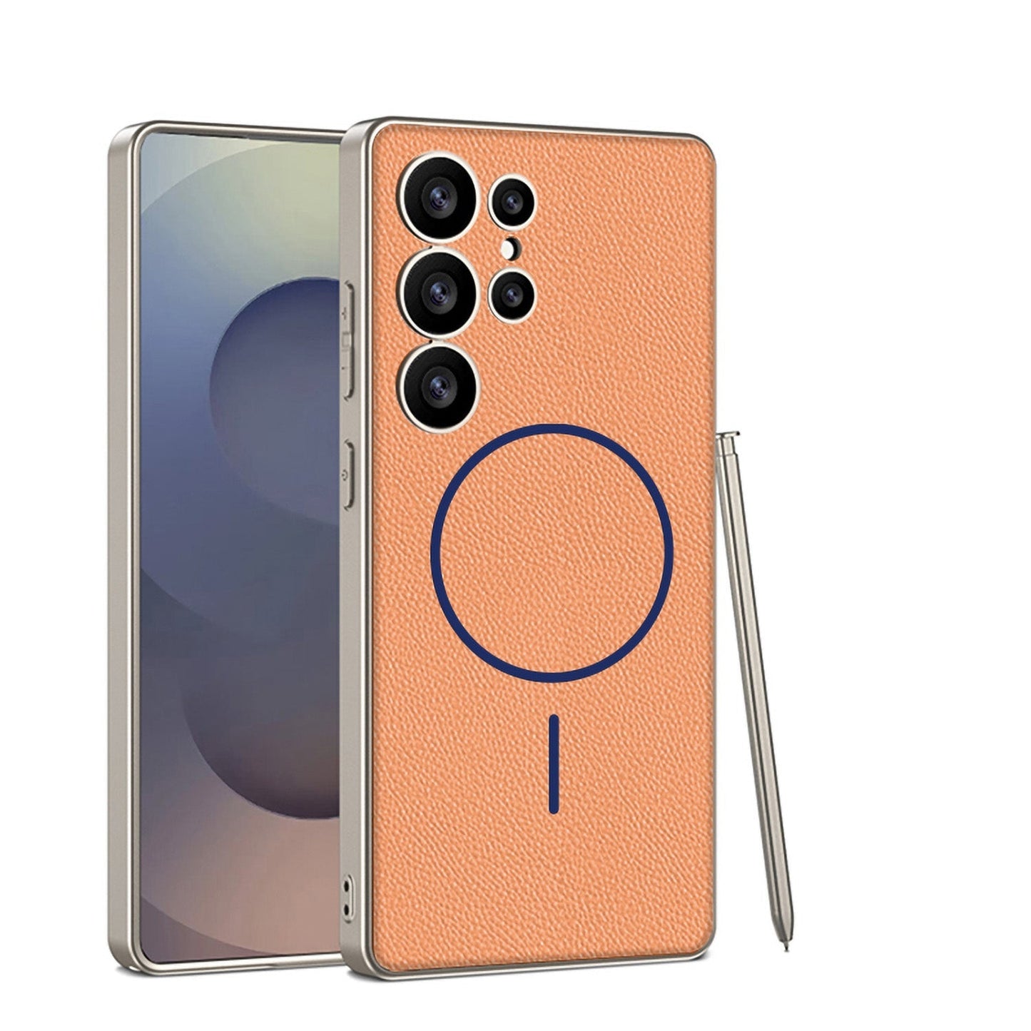 Magnetic Shockproof Leather Case for Galaxy S25 Ultra