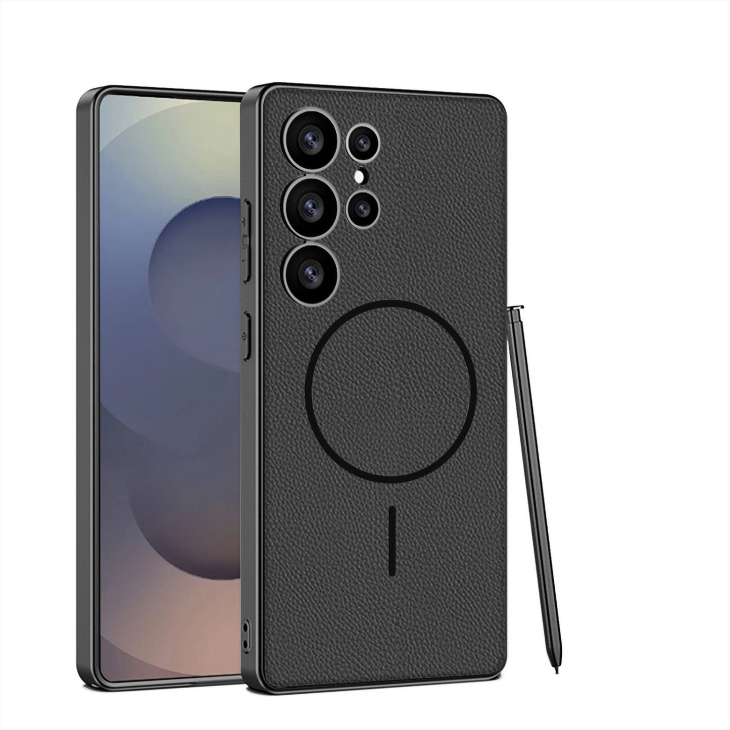 Magnetic Shockproof Leather Case for Galaxy S25 Ultra