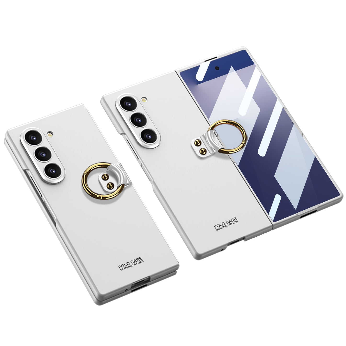 Luxury Leather Shockproof Phone Case With Back Screen Protector For Galaxy Z Fold 6/7