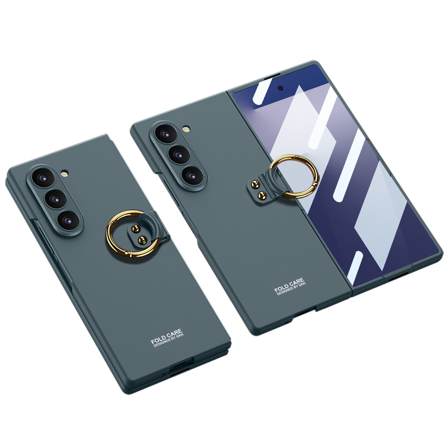 Luxury Leather Shockproof Phone Case With Back Screen Protector For Galaxy Z Fold 6/7