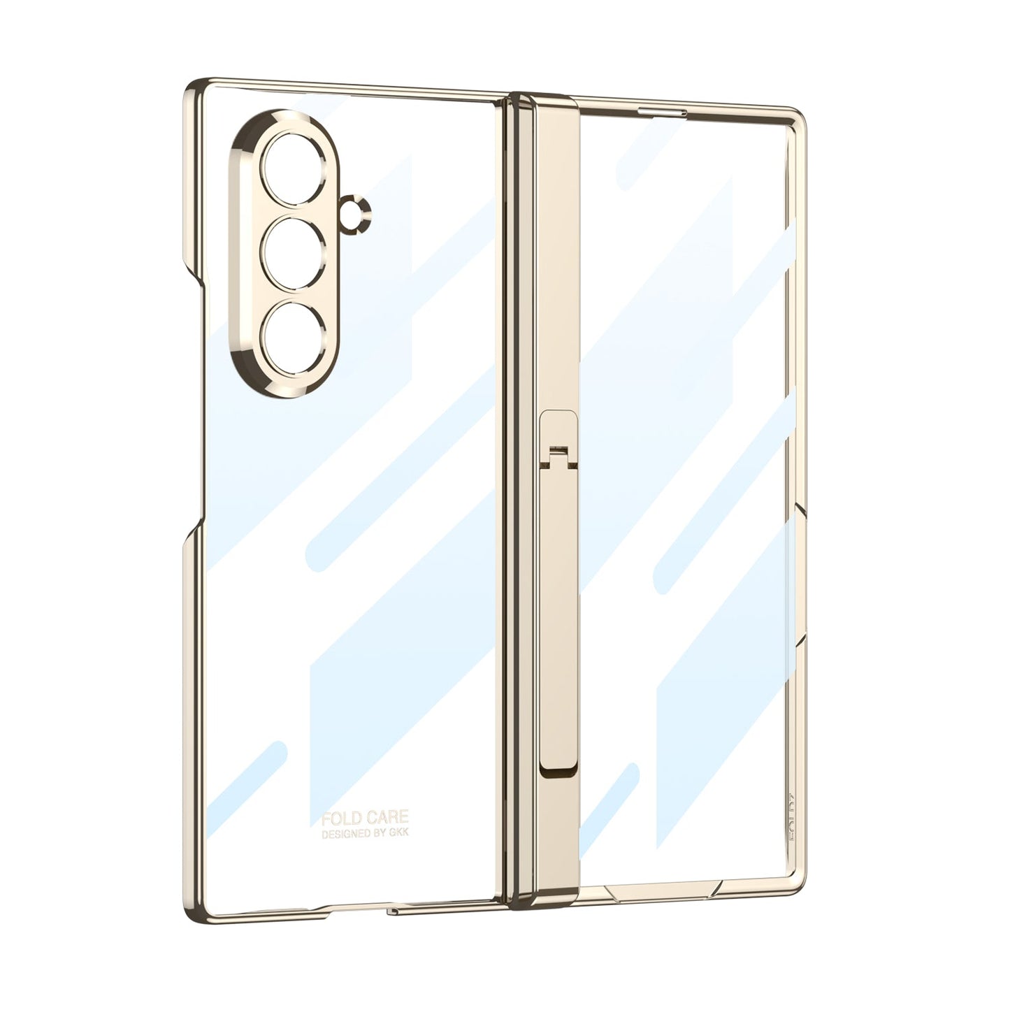 Transparent Magnetic Hinge Bracket Shockproof Phone Case With Screen Protector For Galaxy Z Fold 6/7
