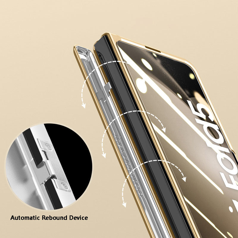 Samsung Galaxy Z Fold5 Luxurious Leather All-inclusive Protection Phone Case